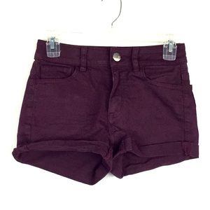 American Eagle Outfitters plum purple shorts sz 0
